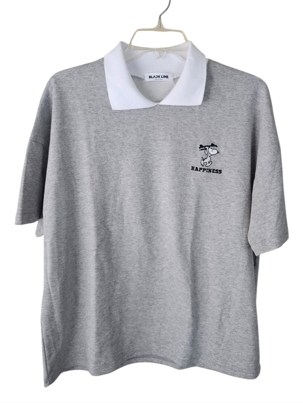 Snoopy Freesize Grey Polo Shirt